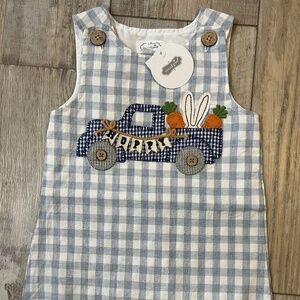 NWT Easter Overalls by Mud Pie